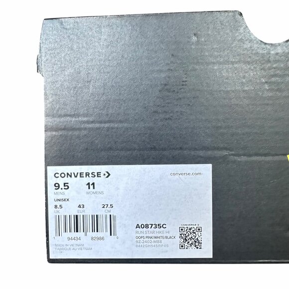 ⭐Converse Run Star Hike Hi Converse 9.5 Mens Shoes Platform Pink Sneaker A08735C - Picture 8 of 10